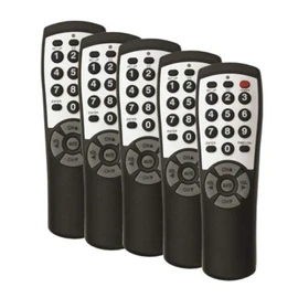 5-Pack Brightstar BR100B Universal TV Remote