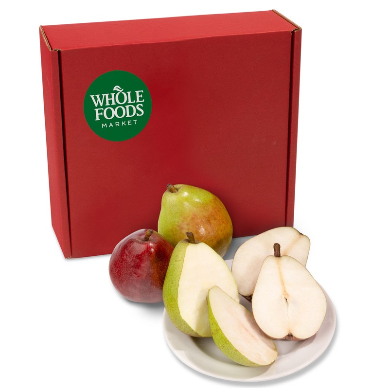 Whole Foods Organic 9 Count Red & Green D'Anjou Pears