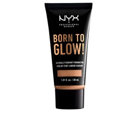 NYX PROFESSIONAL MAKEUP Born To Glow Naturally Radiant Foundation, Medium Coverage - Tan