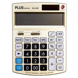 Plus Office Desktop Calculator Plus SS-245 - Colourful - Standard Function - LCD - Office Calculator