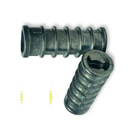 KolotovichTool Pack of 100, 5/16" x 1-1/4" Lag Shield Anchor Short Zinc Alloy 1/2" Hole Fastener Kit Bolt Set RE-4100DD