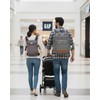Baby Diaper Bag with Waterproof Changing Pad, Dark Gray
