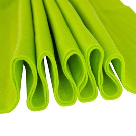 Jtnohx Colour Felt, 1.4mm Thick Craft Felt, 90x90cm Felt Fabric, Soft Felt Sheets for Art and Craft Projects (Green-Yellow)
