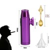 AGD LIGHTS Metal Snuff Balls, 5 Pieces, Flat Leak-Proof Bottle,