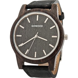 Black Sandalwood Watch with Real Portuguese Black Cork Wristband