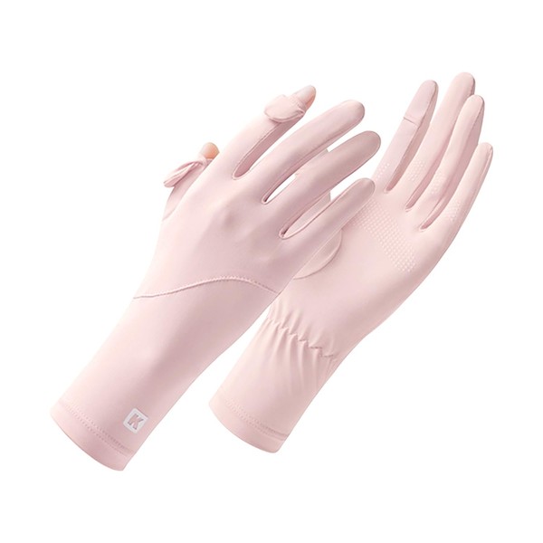 Pawinpaw Women's Gloves, UV Protection, Summer, Finger Out, Thin (UPF
