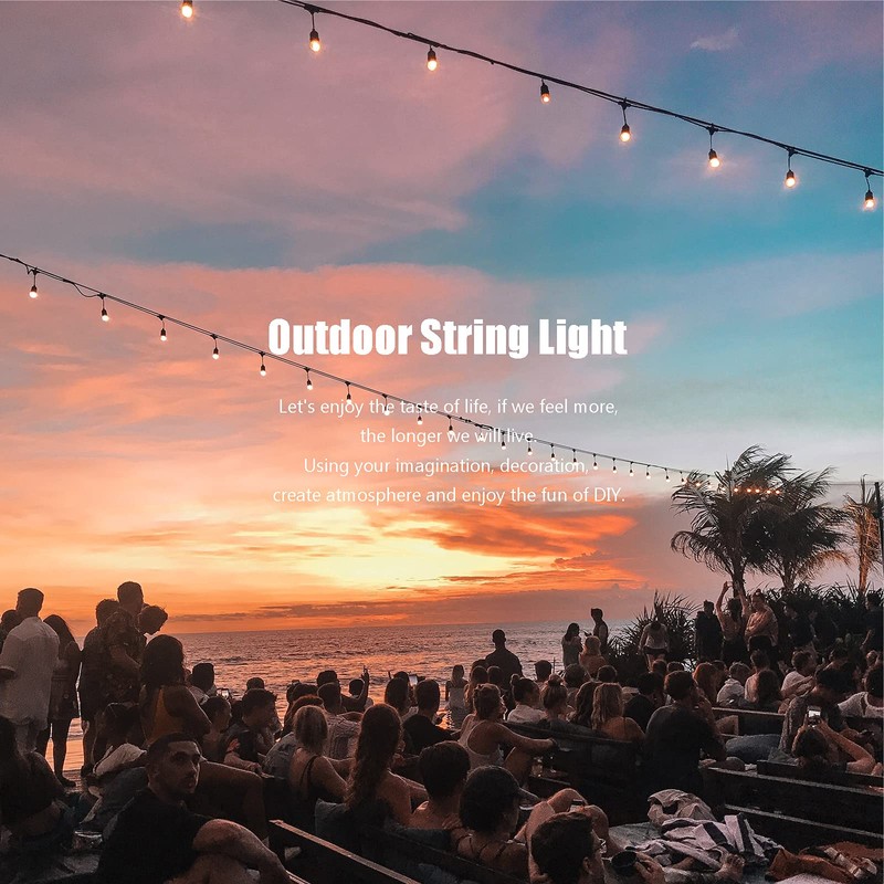 String Light Hanging Kit with 164 Ft Nylon Coated 304