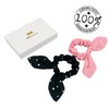 HAARallerliebst Scunchies (Bow with Dots | Pink and Black) for