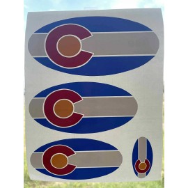 n/a Colorado Flag die cut stickers for Subaru emblems READ DESCRIPTION! Free Ship!