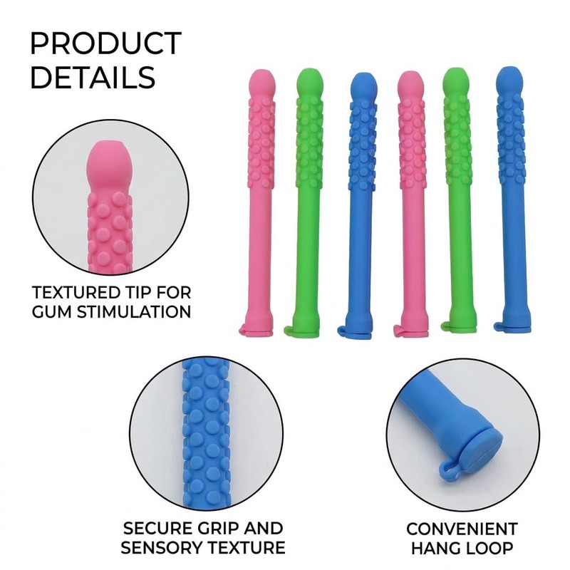 6PCS Chewable Breather Sticks, Portable Fresh Breath Oral Care Tool
