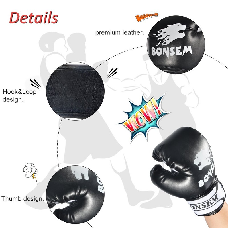 Aigend Boxing Gloves, Training Gloves, Full Finger Boxing Gloves, Batting