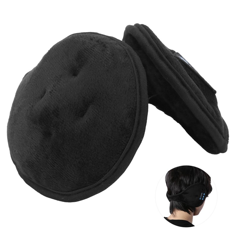 Winter Earmuffs Music for Bluetooth 5.0 Soft Skin Friendly Rechargeable