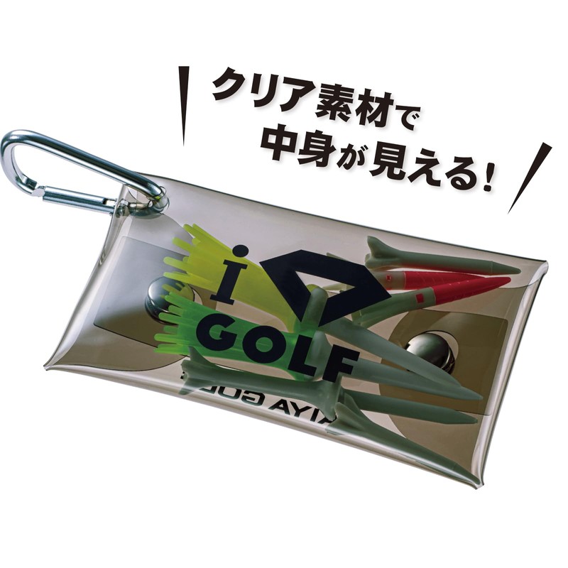 Daiya Golf AS-4006 90 Clear Tea Case, Black, Golf, Accessory