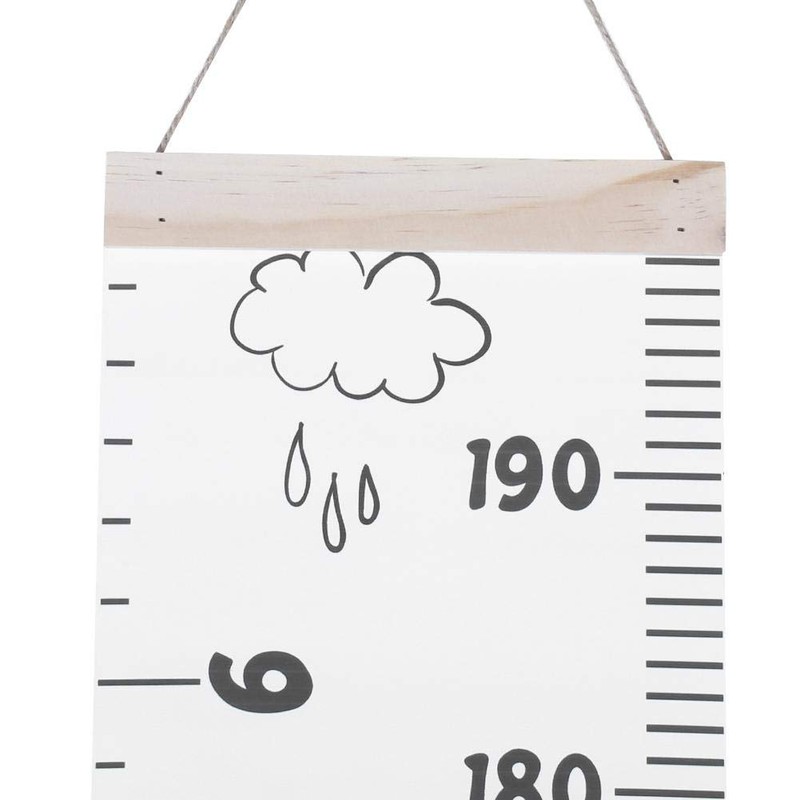 Growth Chart for Children Wooden Wall Hanging Kid Height Measuring