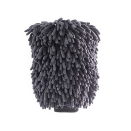 MOTIVITY Chenille Microfiber Car Wash Mitt, Scratch-Free, Lint-Free, Highly Absorbent Cleaning Glove for Cars, Trucks & Motorcycles – Large, Gray