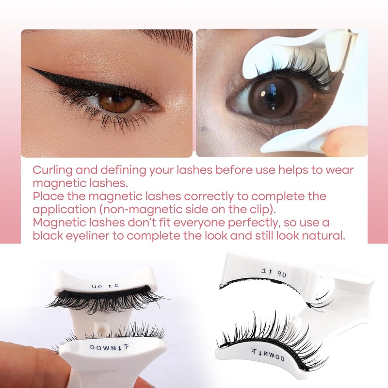 FADVAN Magnetic False Eyelashes, 3D Effect, Natural Magnetic Eyelash Extension,