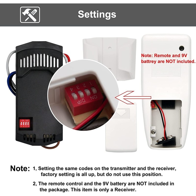 53T Receiver R-28 for Ceiling Fan Remote Control RECEIVE For