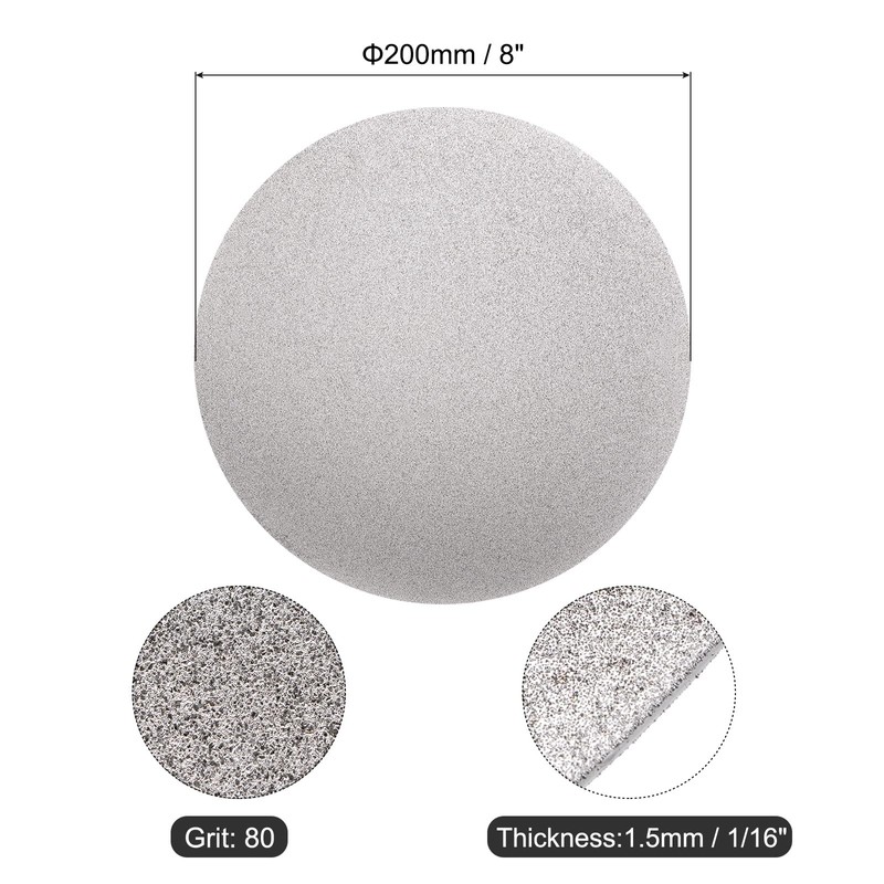 uxcell Diamond Sanding Grinding Disc, 8-Inch (200mm) Grit 80 No