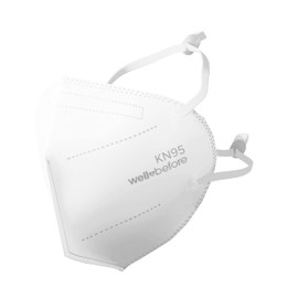 Well Before KN95 Disposable Face Mask | Individually Wrapped 5-layer Protection Mask with Adjustable Headstrap Making It Comfortable Face Masks - 10 Pack.