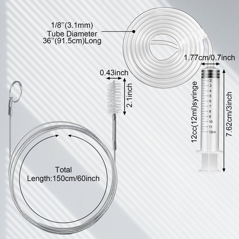Gisafai 3 Pcs 36'' Refrigerator Cleaning Kit with 12 ml