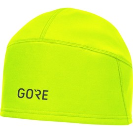 GORE Wear Winddichte Herren Fahrrad-Mütze, M WINDSTOPPER Beanie, Größe: ONE, Farbe: Neon-Gelb, 100340