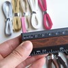 5mm/0.2" Leather Straps with Sewing Thread, Mini Doll Belt Straps,