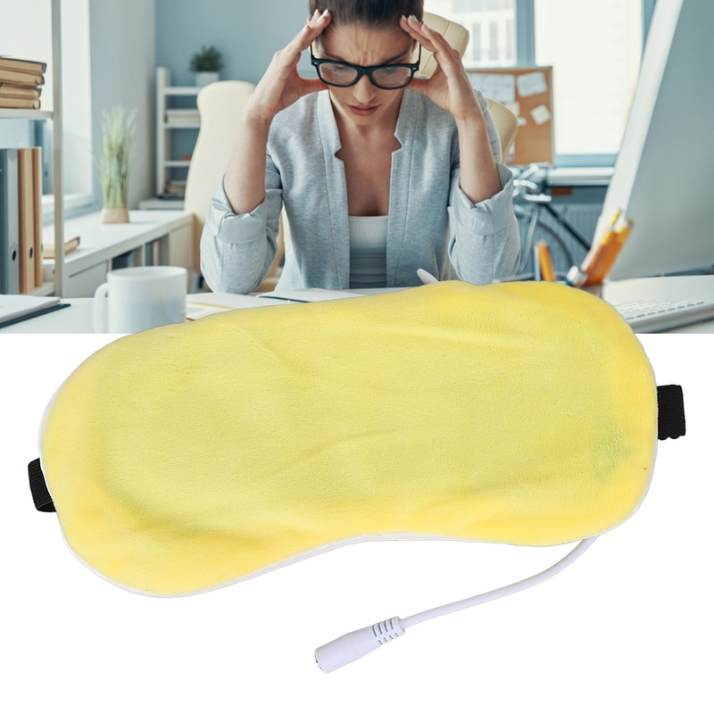 Heating Blindfold USB Hot Compress Adjustable Improve Sleep Nourish Eyes