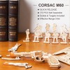 ROKR 3D Wooden Puzzle Self Assemble Game Toys Mechanical Gun