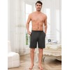 Uniexcosm Schlafanzughose Herren Kurz Sommer Schlafshorts Baumwolle Bermudahose Pyjamahose Shorty