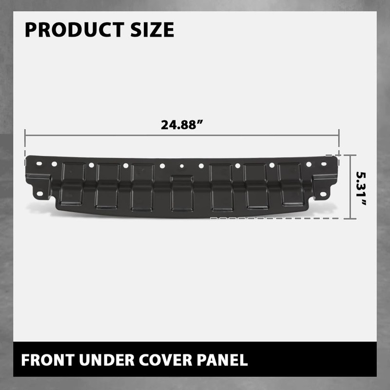 LQI Front Bumper Lower Panel Cover Black Compatible with Hyundai