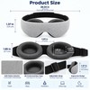 3D Contoured Sleep Mask with Deep Eye Cups, Light-Blocking Memory
