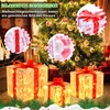 JONRRYIN LED Christmas Gift Box, Set of 3 LED Decorative