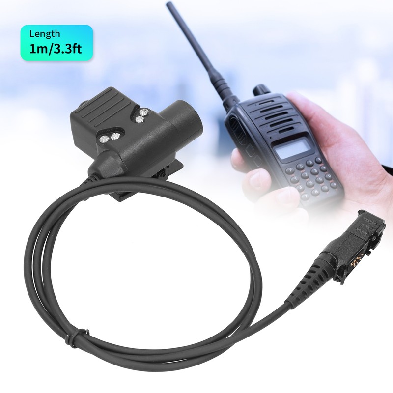 U94 PTT Cable Plug Headset Adapter Fit for Motorola P6600/6620/XPR3300