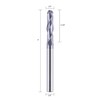 SpeTool Ball Nose Carbide End Mill 1/4 inch Shank CNC
