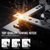 Adjustable Trailer Hitch, 6 Inch Drop/Rise Ball Mount Hitch with