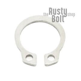 The Rusty Bolt Shop 13mm, External Circlip, Stainless Steel, Retaining Snap Ring, Outer, Retainer - 1