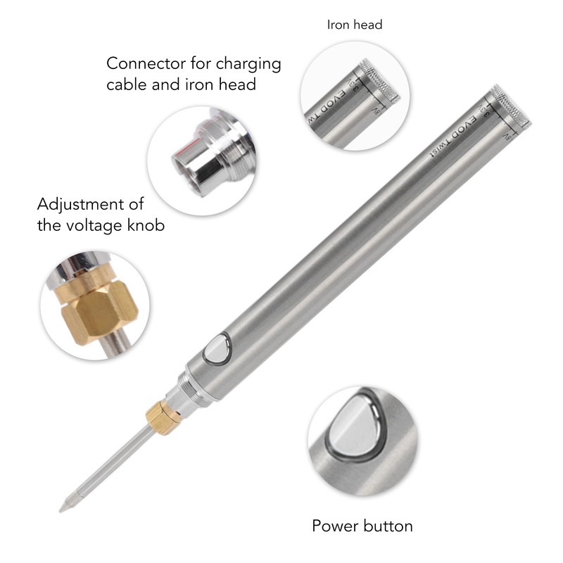 Wireless Charging Welding Pen Rechargeable Soldering Iron Tip Tool with