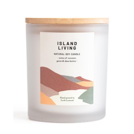 Island Living - Organic & Vegan, Luxury Scented Candles. Hand Poured in Loch Lomond, Scotland (+8 Scent Options) 760g