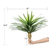 24" Tall Lifelike Large Artificial Agave Sisalana Succulent Plant for