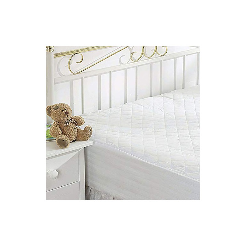 Linens Limited 100% Egyptian Cotton Quilted Mattress Protector, Extra Deep,