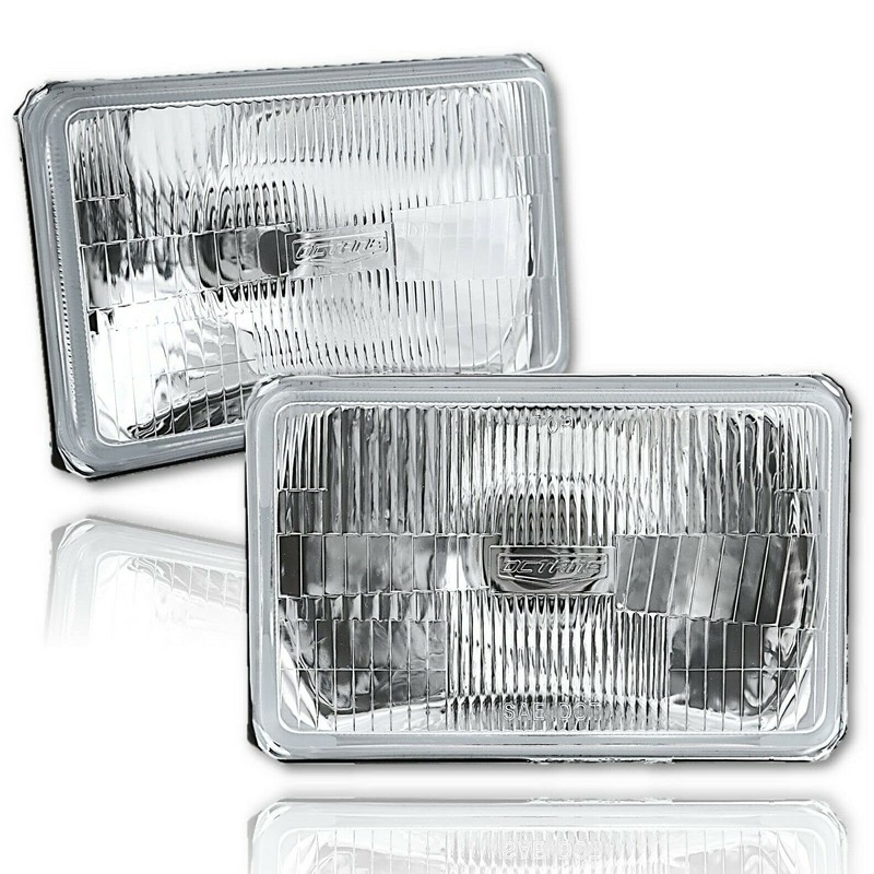 Octane Lighting 4X6 Halogen Semi Sealed Stock Glass H4 Headlight