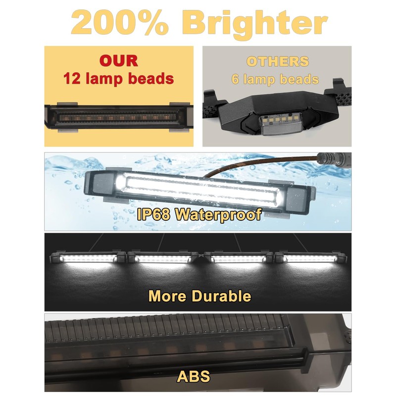 OKLSG Front Bumper LED Grill Lights for 2024 2023 2022