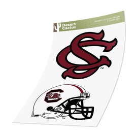 University of South Carolina Gamecocks USC Cocky Sticker Vinyl Decal Laptop Water Bottle Car Scrapbook (4 Inch Set V1)