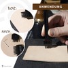 CRAFTPOINT Leather Hole Punch Set, 4mm, 3 Pieces Stainless Steel