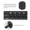 HiCHN 3Pin XLR 1 Male to 4 Female Splitter Converter,