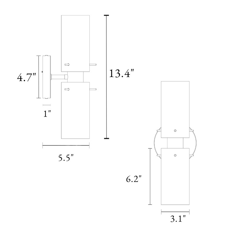GEPOW Sconces Wall Lighting, Modern Gold Wall Sconces Indoor with