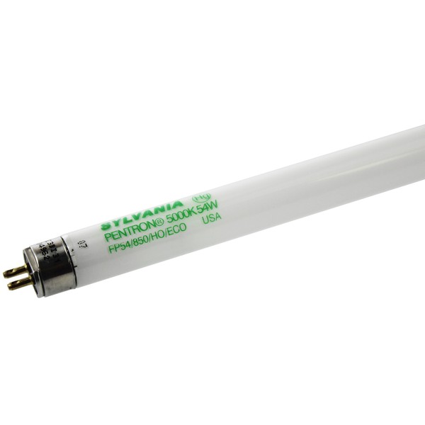 Sylvania High Output 54W T5 Linear Fluorescent Lamp, 5000K Daylight, 1 Pack