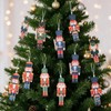 ZDNT 12 Pcs Wooden Christmas Nutcracker Soldier,Christmas Nutcracker Decorations,Xmas Tree