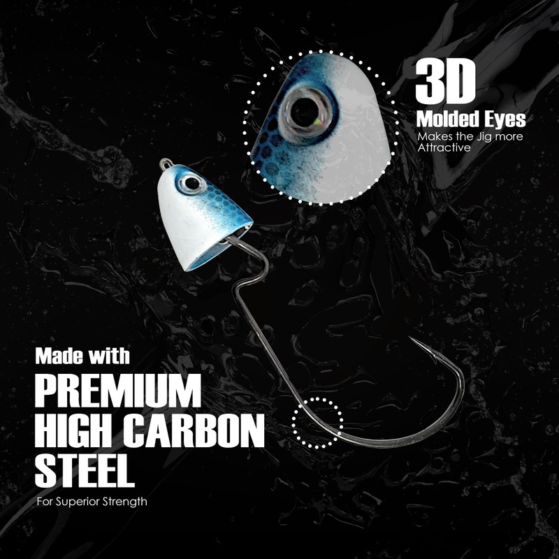 Reaction Tackle Tungsten Swimbait/Swing Jig Heads