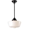Kenroy Home 93661ORB Cambridge Rustic 1 Light Pendant, Blackened Oil